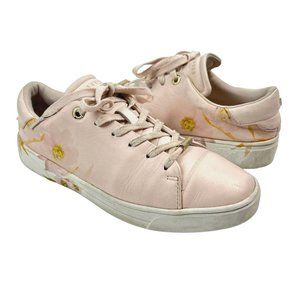 Ted Baker Lennec Cabana Trainer Sneakers Size 39 EURO US 8.5 Leather Floral